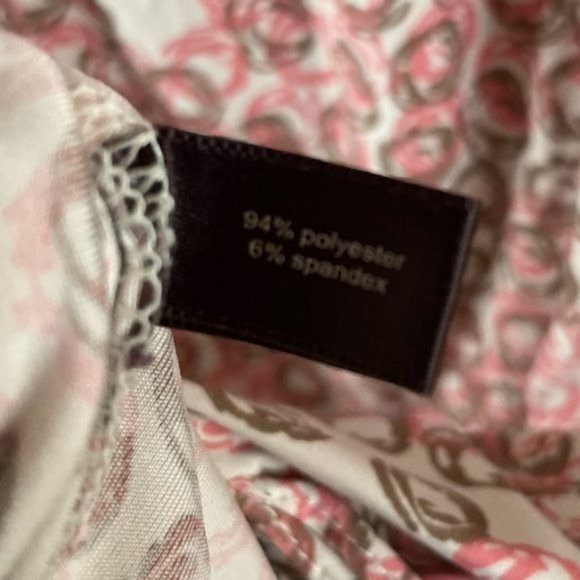 The Limited Cream & Pink Circle Print Blouse, Sz Medium - Picture 6 of 16